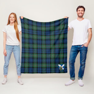 Couverture Polaire Scotts Forbes Tartan Plaid Ancien