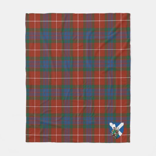 Couverture Polaire Scotts Fraser Ancient Tartan Plaid (Devant)