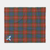 Couverture Polaire Scotts Fraser Ancient Tartan Plaid (Devant (Horizontal))