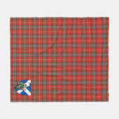 Couverture Polaire Scotts Fraser Patiné Tartan Plaid (Devant (Horizontal))