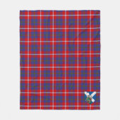 Couverture Polaire Scotts Galloway Red Tartan Plaid (Devant)