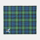 Couverture Polaire Scotts Gordon Ancien Tartan Plaid (Devant (Horizontal))