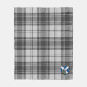 Couverture Polaire Scotts Gris Gris Tartan Plaid (Devant)