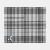 Couverture Polaire Scotts Gris Gris Tartan Plaid (Devant (Horizontal))