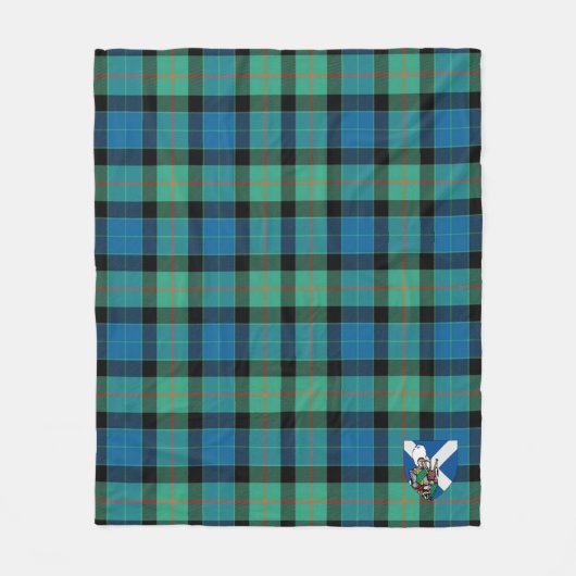 Couverture Polaire Scotts Gunn Ancien Tartan Plaid (Devant)