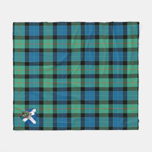 Couverture Polaire Scotts Gunn Ancien Tartan Plaid (Devant (Horizontal))