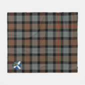 Couverture Polaire Scotts Gunn Patiné Tartan Plaid (Devant (Horizontal))