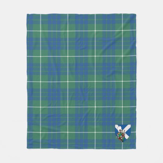 Couverture Polaire Scotts Hamilton Chasse Tartan Plaid Ancien Tartan  (Devant)