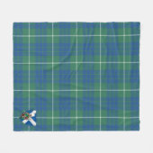 Couverture Polaire Scotts Hamilton Chasse Tartan Plaid Ancien Tartan  (Devant (Horizontal))