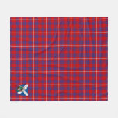 Couverture Polaire Scotts Hamilton Tartan Plaid (Devant (Horizontal))