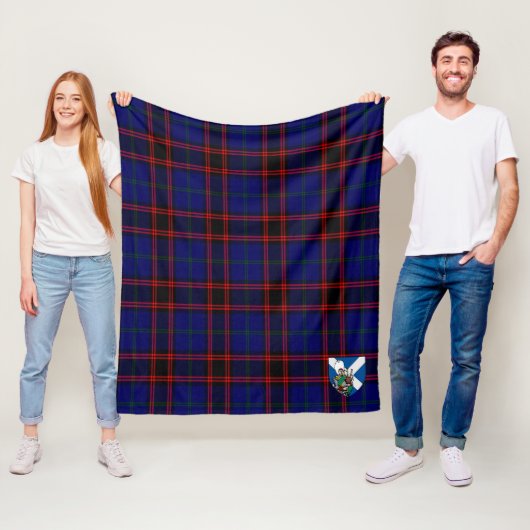 Couverture Polaire Scotts Home Tartan Plaid moderne (En situation)