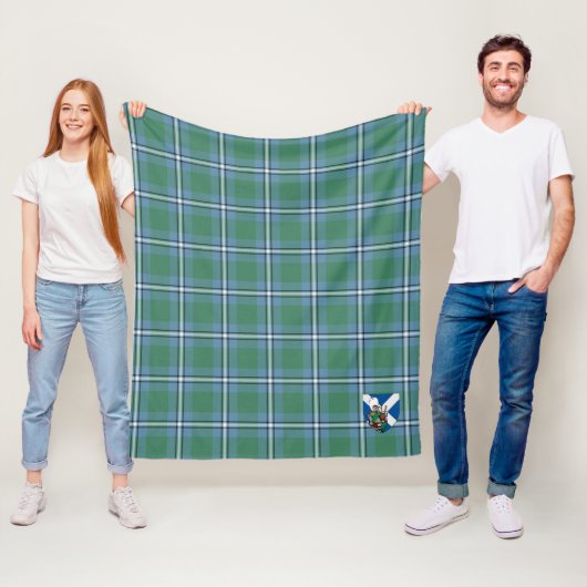 Couverture Polaire Scotts Irvine Tartan Plaid (En situation)