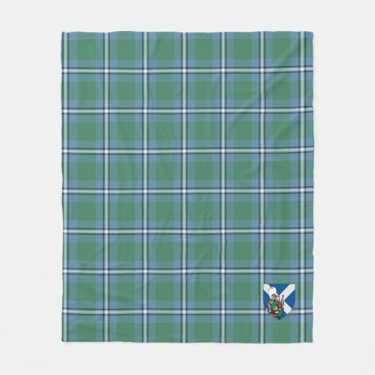 Couverture Polaire Scotts Irvine Tartan Plaid (Devant)