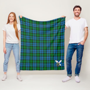 Couverture Polaire Scotts Kerr Chasse Tartan Plaid