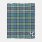 Couverture Polaire Scotts Leslie Chasse Ancien Tartan Plaid (Devant)
