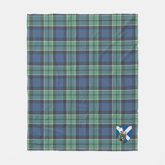 Couverture Polaire Scotts Leslie Chasse Ancien Tartan Plaid (Devant)