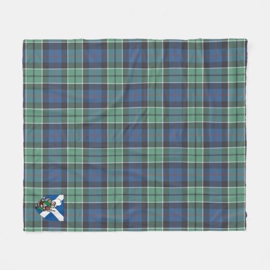 Couverture Polaire Scotts Leslie Chasse Ancien Tartan Plaid (Devant (Horizontal))