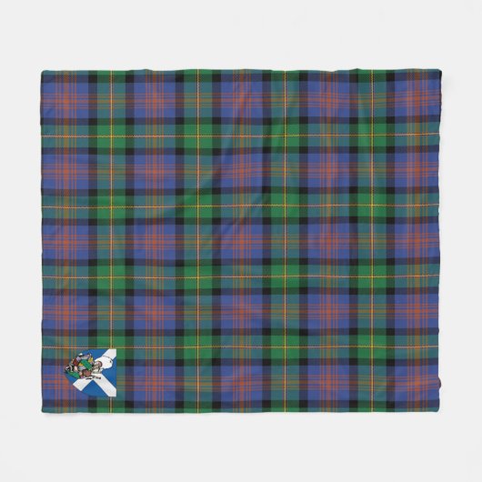 Couverture Polaire Scotts Logan Ancien Tartan Plaid (Devant (Horizontal))