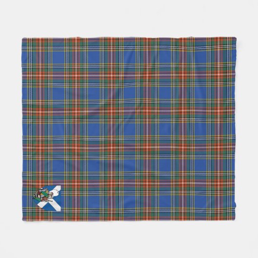Couverture Polaire Scotts MacBeth Ancient Tartan Plaid (Devant (Horizontal))