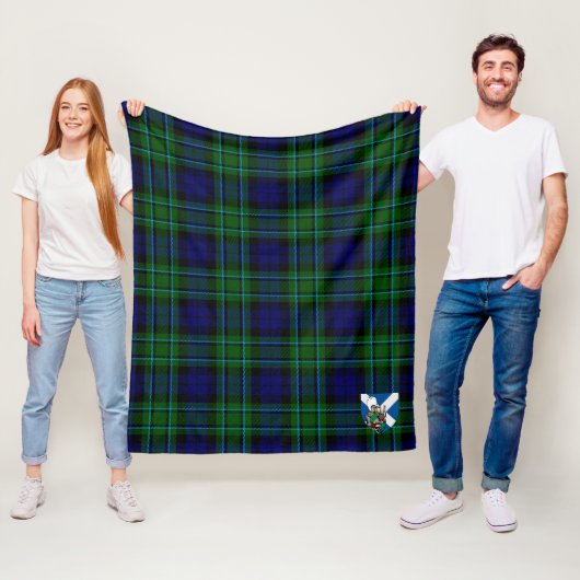 Couverture Polaire Scotts MacCallum moderne Tartan Plaid (En situation)
