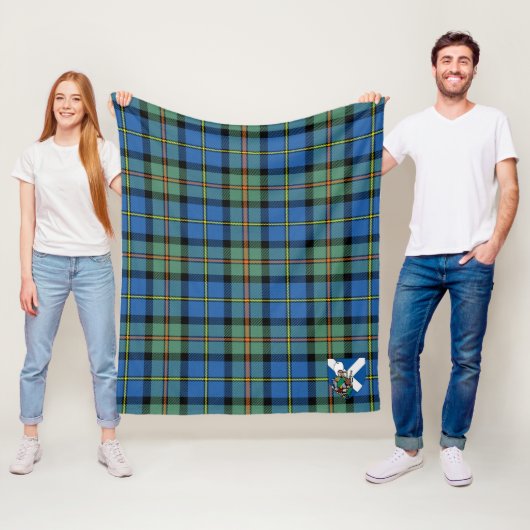 Couverture Polaire Scotts MacCorquodale Tartan Plaid (En situation)