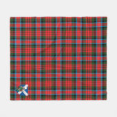 Couverture Polaire Scotts MacDuff Chasse Ancien Tartan Plaid (Devant (Horizontal))