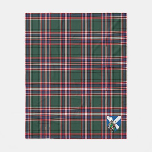 Couverture Polaire Scotts MacFarlane Chasse Ancien Tartan Plaid (Devant)