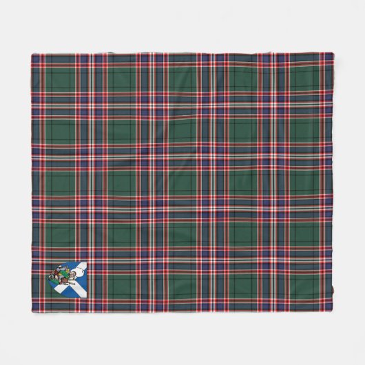 Couverture Polaire Scotts MacFarlane Chasse Ancien Tartan Plaid (Devant (Horizontal))