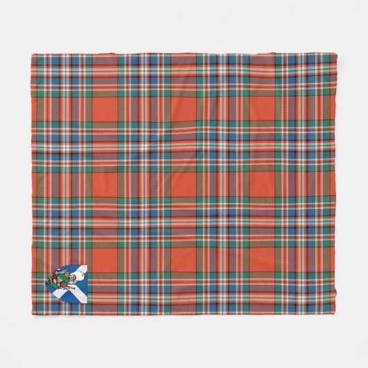 Couverture Polaire Scotts MacFarlane Tartan Plaid (Devant (Horizontal))