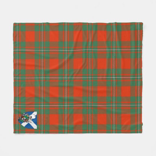 Couverture Polaire Scotts MacGregor Plaid Tartan Ancien (Devant (Horizontal))