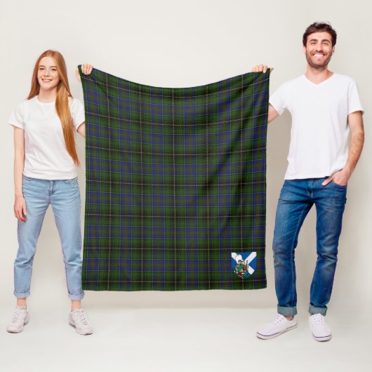 Couverture Polaire Scotts MacInnes Tartan Plaid (En situation)