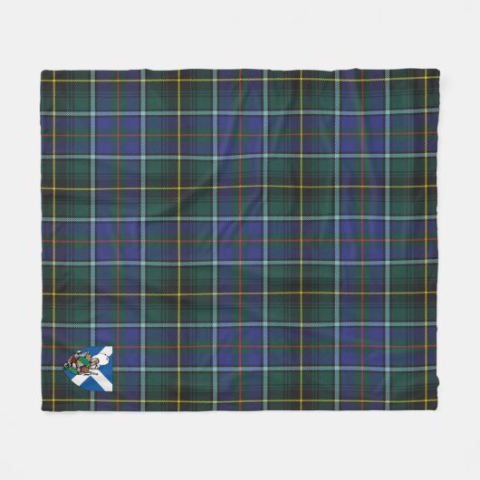 Couverture Polaire Scotts MacInnes Tartan Plaid Moderne (Devant (Horizontal))