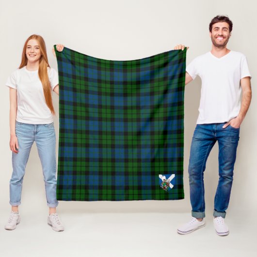 Couverture Polaire Scotts MacKay Plaqué Tartan moderne (En situation)