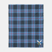 Couverture Polaire Scotts MacKie Blue Tartan Plaid (Devant)