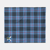 Couverture Polaire Scotts MacKie Blue Tartan Plaid (Devant (Horizontal))