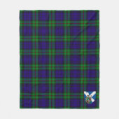 Couverture Polaire Scotts MacKinlay Plaqué Tartan moderne (Devant)