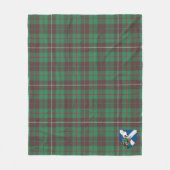 Couverture Polaire Scotts MacKinnon Chasse Ancien Tartan Plaid (Devant)