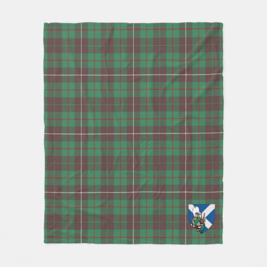 Couverture Polaire Scotts MacKinnon Chasse Ancien Tartan Plaid (Devant)