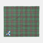 Couverture Polaire Scotts MacKinnon Chasse Ancien Tartan Plaid (Devant (Horizontal))