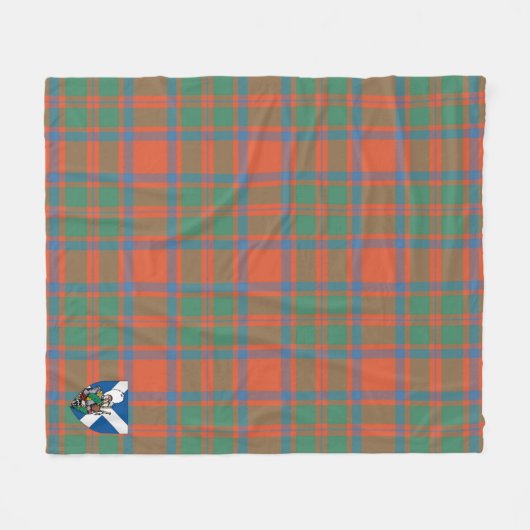 Couverture Polaire Scotts MacKintosh Ancient Tartan Plaid (Devant (Horizontal))