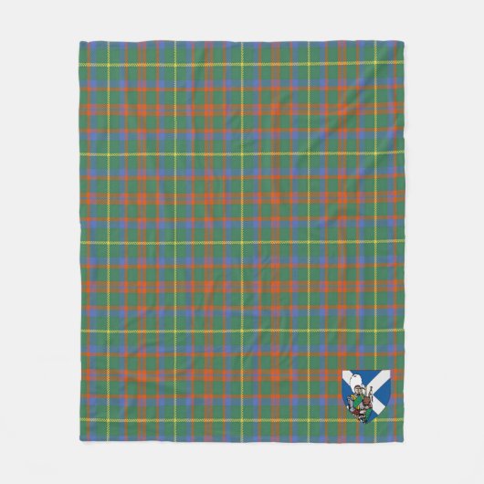 Couverture Polaire Scotts MacKintosh Chasse Ancien Tartan Plaid (Devant)