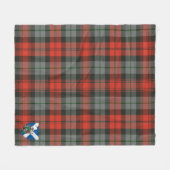 Couverture Polaire Scotts MacLachlan Patiné Tartan Plaid (Devant (Horizontal))