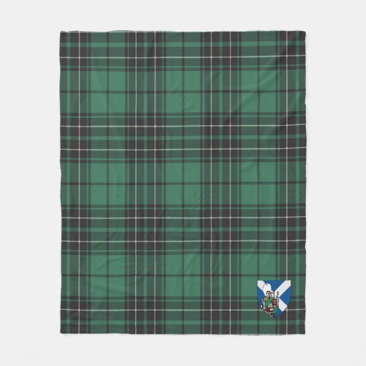 Couverture Polaire Scotts MacLean Chasse Ancien Tartan Plaid (Devant)