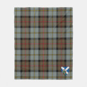 Couverture Polaire Scotts MacLeod De Harris Patiné Tartan Plaid (Devant)