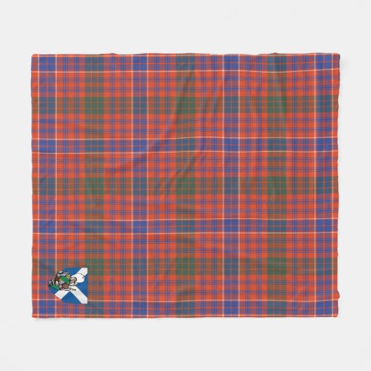 Couverture Polaire Scotts MacRae Ancient Tartan Plaid (Devant (Horizontal))