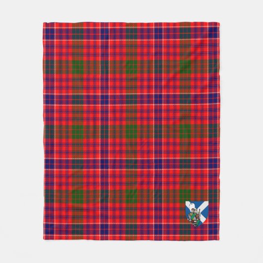 Couverture Polaire Scotts MacRae Tartan Plaid Moderne (Devant)