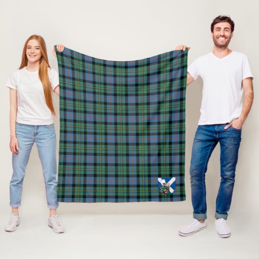 Couverture Polaire Scotts Malcolm Ancien Tartan Plaid (En situation)
