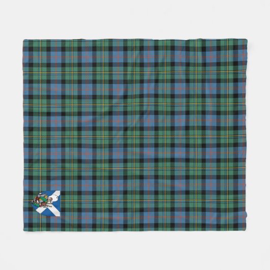Couverture Polaire Scotts Malcolm Ancien Tartan Plaid (Devant (Horizontal))