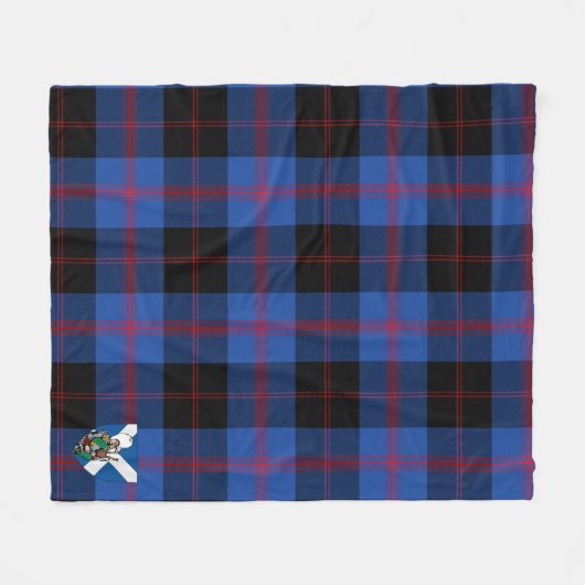 Couverture Polaire Scotts Maule Modem Tartan Plaid (Devant (Horizontal))