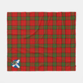Couverture Polaire Scotts Maxwell Red Tartan Plaid (Devant (Horizontal))